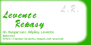 levente repasy business card