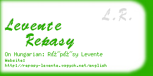 levente repasy business card